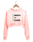 Quirkipedia Obsessive Cat Disorder CATS Pets, Cute Womens Crop Hoodies